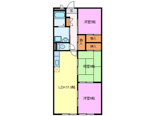 アブニールの物件間取画像